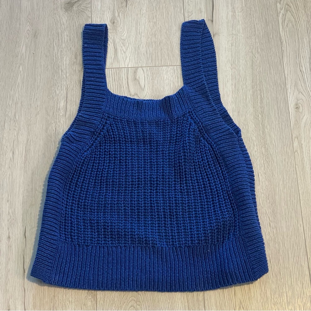 Wilfred Cobalt Blue Knit Tank Top